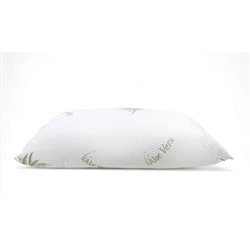 Guanciale Trapuntato 45x75cm Re Chiaro Memory con foderina esterna in Aloe per Hotel e BeB
