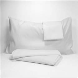 Completo Letto No Stiro Martellato SINGOLO Bianco per Hotel e BeB