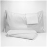 Completo Letto No Stiro Martellato SINGOLO Bianco per Hotel e BeB