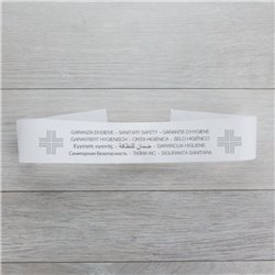 FASCIA PER SIGILLO WC IN CARTA BIANCA CM 5 X 55, LINEA NO LOGO G09N