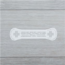 SIGILLO ADESIVO FUSTELLATO PER WC, LINEA NO LOGO G095N