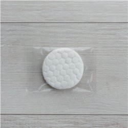 Dischetto di cotone in bustina trasparente neutra CD_BK