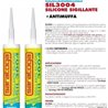 SARATOGA SIL 3004, Silicone Sigillante Antimuffa Universale TRASPARENTE 280ml