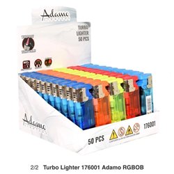 ACCENDINI, ACCENDINI ANTIVENTO ADAMO COLORATI TRASPARENTI CONFEZIONE DA 50 PEZZI