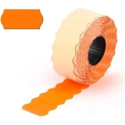 Rotoli Etichette 26x12 mm Permanente - Scatola 36 Rotoli arancio per Prezzatrice