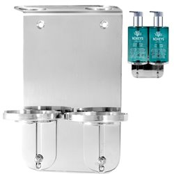 Staffa in acciaio supporto doppio Linea Noreys
